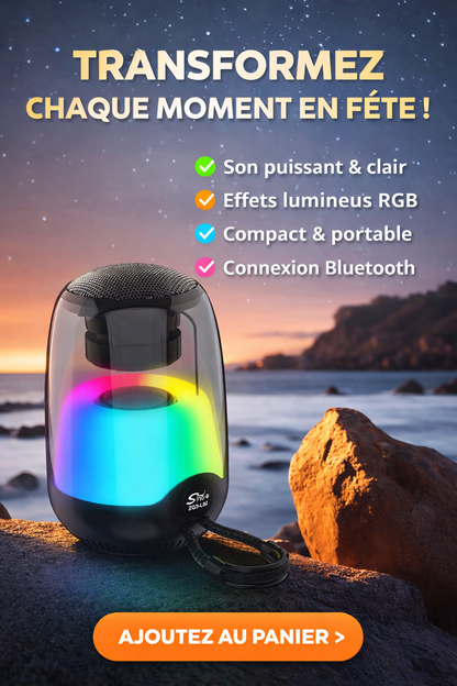 Mini Enceinte Bluetooth RGB Portable