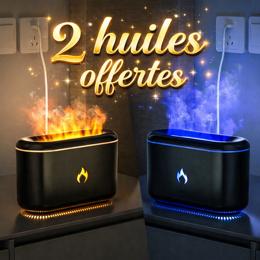 Diffuseur de parfum a effet flamme +🎁deux huiles offertes