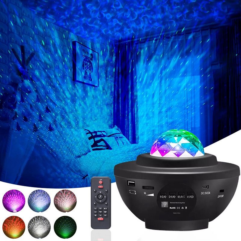 🎉 Projecteur Galaxy RGB 🌈 – Lumière d’Ambiance, Soirées & Chambre