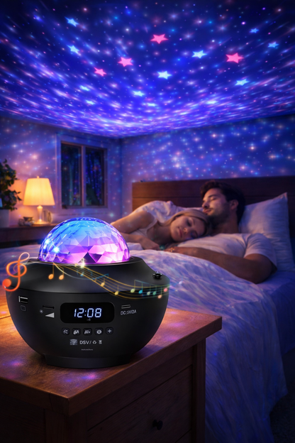 🎉 Projecteur Galaxy RGB 🌈 – Lumière d’Ambiance, Soirées & Chambre