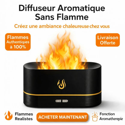 Diffuseur de parfum a effet flamme +🎁deux huiles offertes