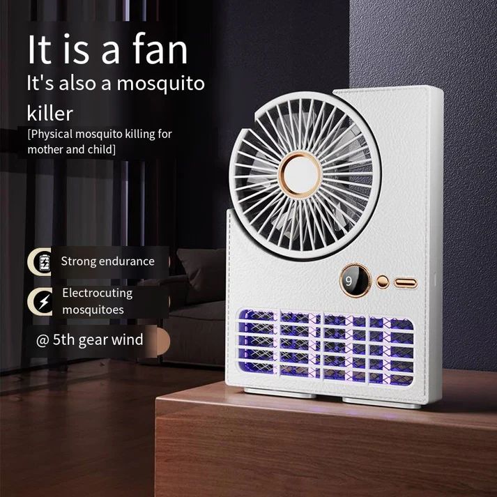 Ventilateur Anti-moustique UV rechargeableb3 en 1 Ultra Puissant
