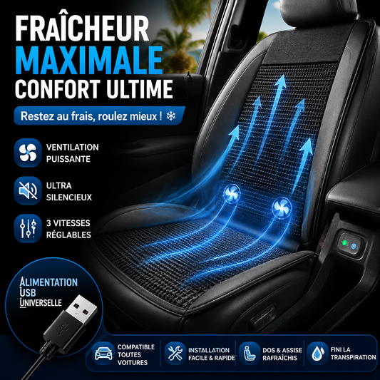 Le Coussin Ventilé Qui Transforme Chaque Trajet en Moment de Fraîcheur
