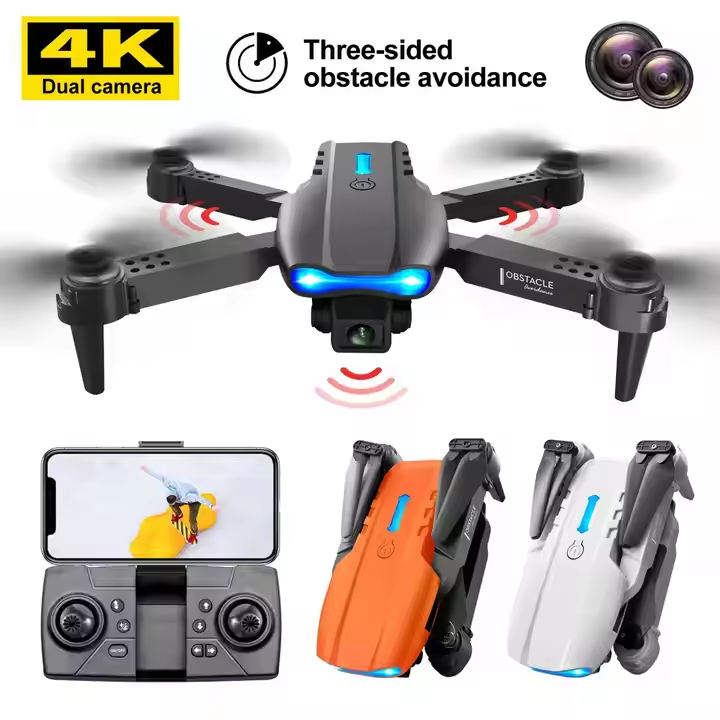 Drone E99 Pro avec deux caméras, pliable, photographie aérienne, quadricoptère, modèle jouet télécommandé, UAV E99 Pro K3, drone RC
