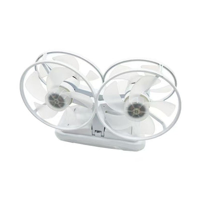 Ventilateur de plafond LED E27 moderne et pliable avec télécommande et variateur d'intensité, idéal pour la maison