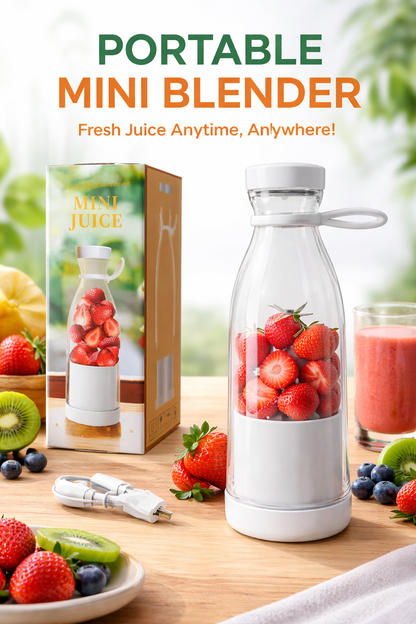 Mini Mixeur Portable – Smoothies en 30 secondes ⚡