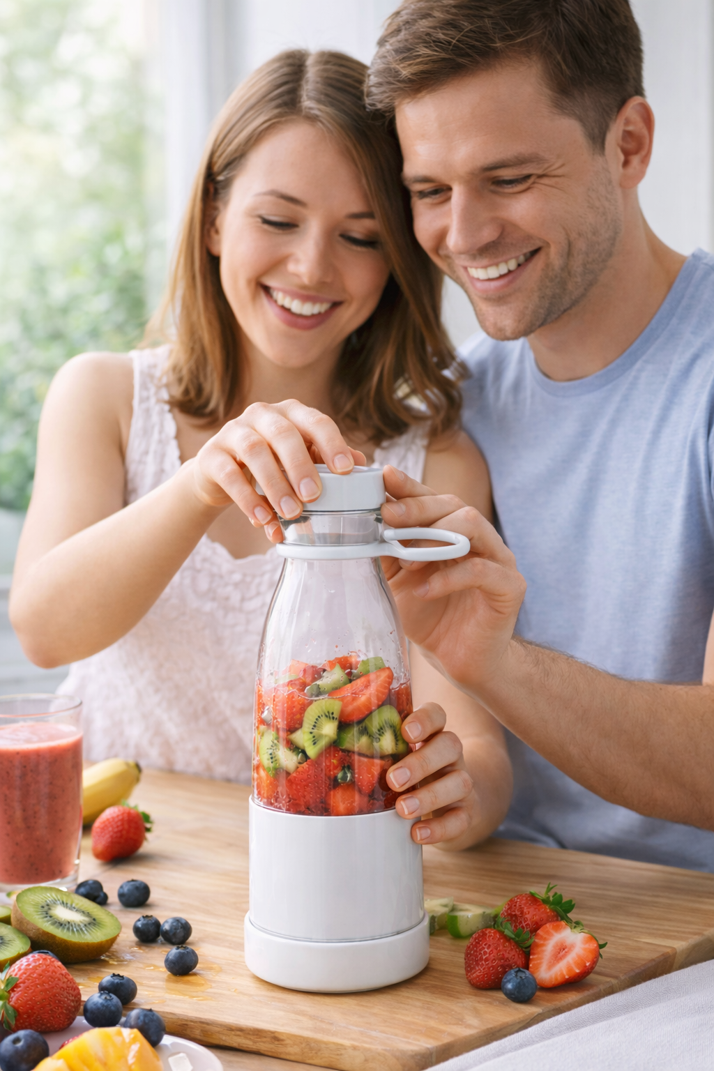 Mini Mixeur Portable – Smoothies en 30 secondes ⚡