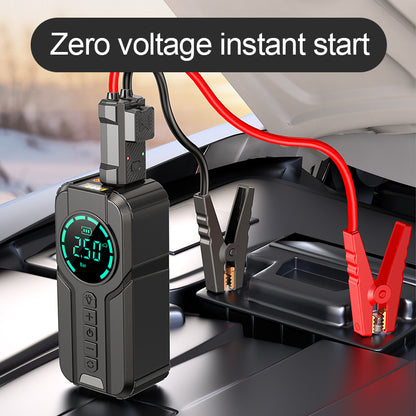 Jump Starter 6 en 1 – Démarreur de Voiture, Batterie Externe, Gonfleur de Pneus & Lampe LED SOS 🔋