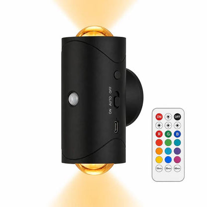 Lampe Murale Intelligente RGB – Détection de Mouvement, 16 Couleurs & Installation Magnétique