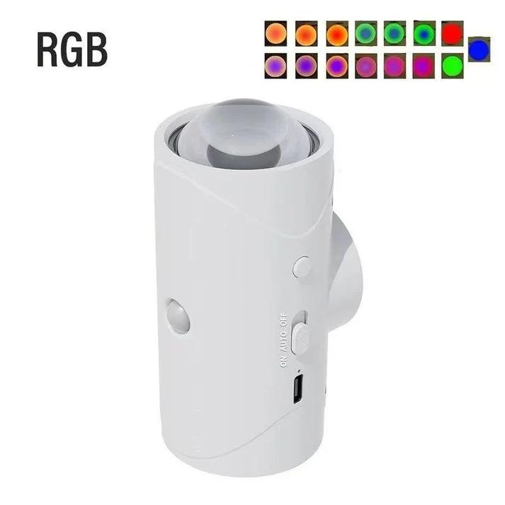 Lampe Murale Intelligente RGB – Détection de Mouvement, 16 Couleurs & Installation Magnétique