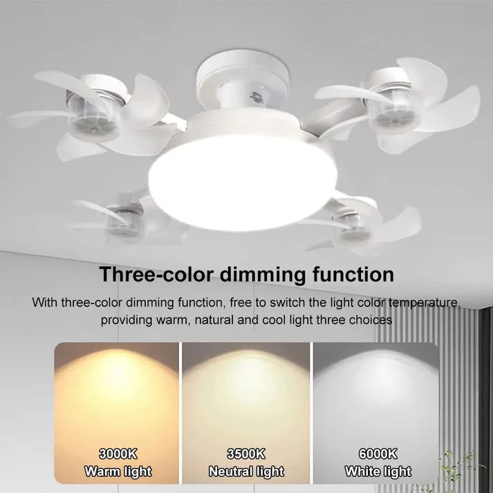 Ventilateur de Plafond LED Jaana AeroLight™ | Fraîcheur & Éclairage 2-en-1