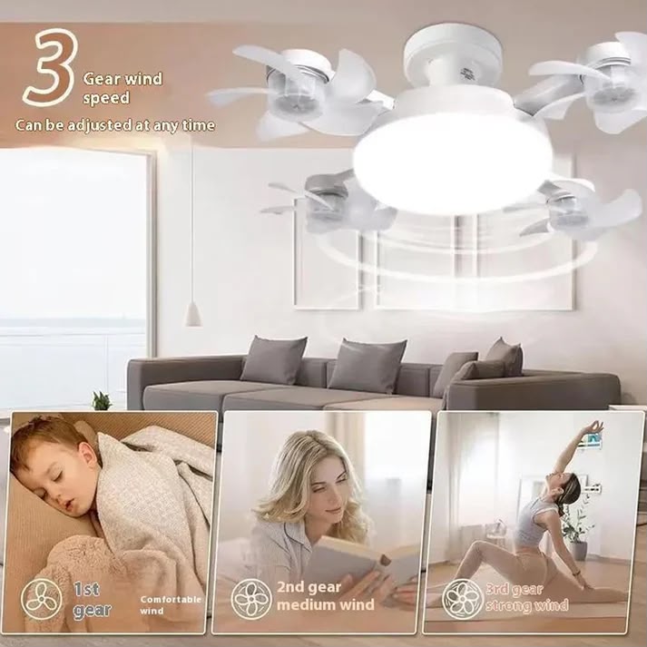 Ventilateur de Plafond LED Jaana AeroLight™ | Fraîcheur & Éclairage 2-en-1