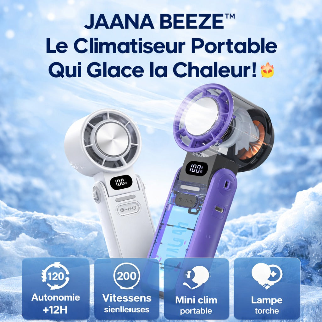 💥 MINI CLIM PRO™ – Le Climatiseur Portable 200 Vitesses avec Refroidissement Glacé et lampe torche intègre ❄️ ❄️💨