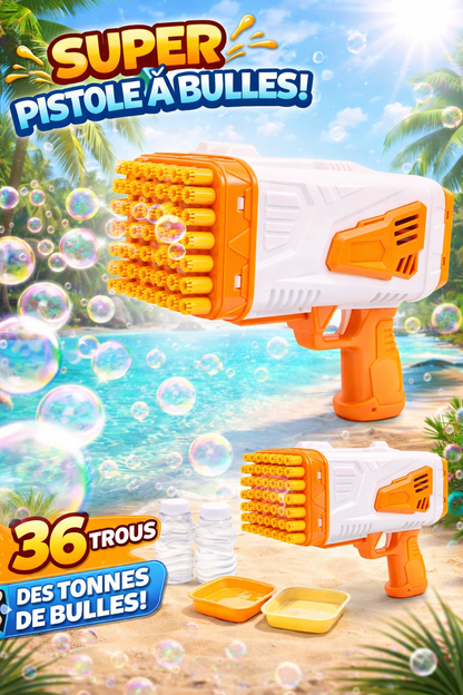 🫧 Pistolet à bulles automatique pour enfants – Fun illimité tout l’été ☀️🎉