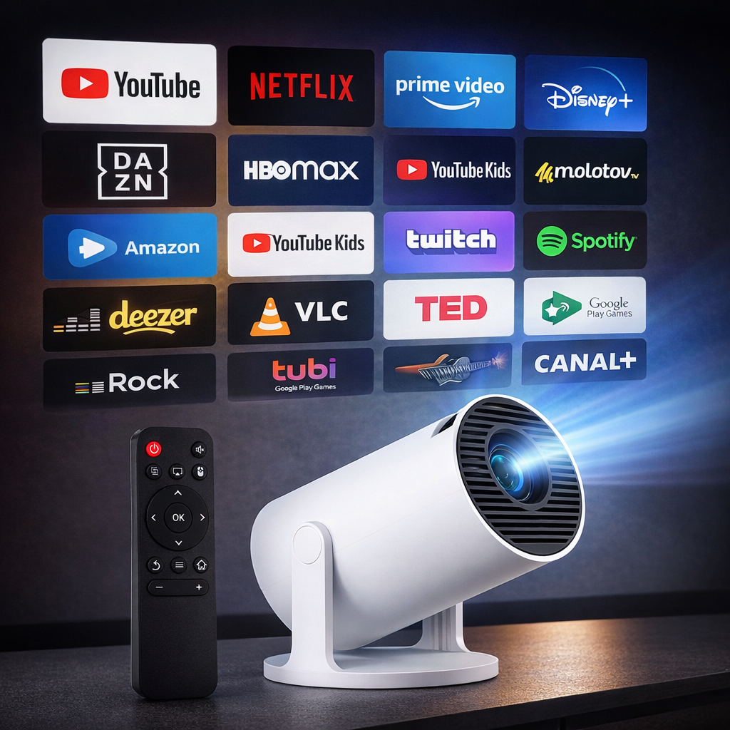 🎥 Mini Projecteur Smart HY300 Pro