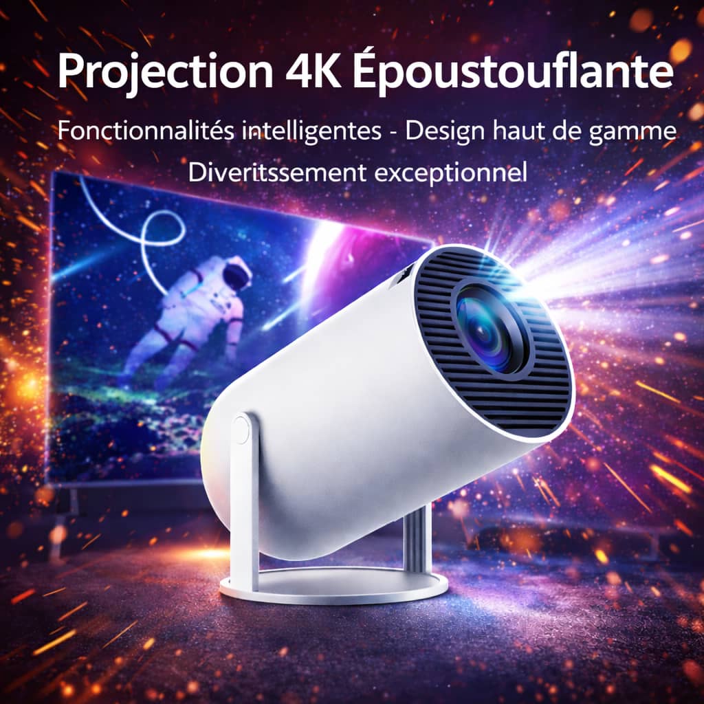 🎥 Mini Projecteur Smart HY300 Pro