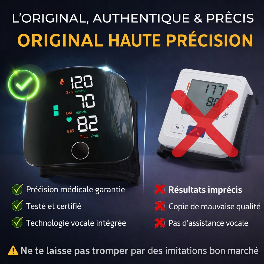🩺✨ Tensiomètre Électronique Intelligent original - Précision Médicale avec Assistance Vocale 🔊📈