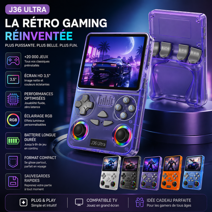 🎮 Console de jeux J36 ULTRA – 16 000 Jeux Rétro & Modernes + WiFi, YouTube & Multijoueur en ligne 🎮